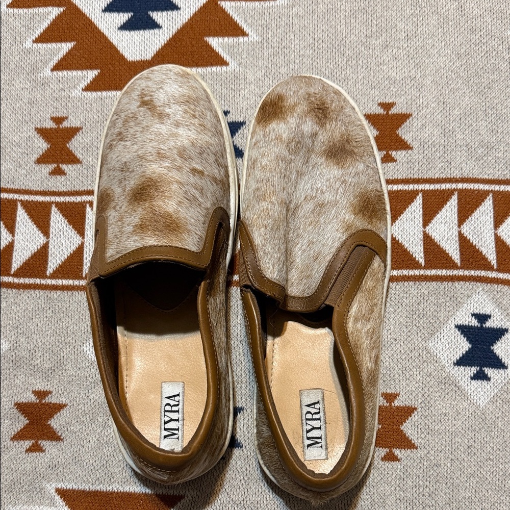 Myra Women’s Cowhide Slip-Ons